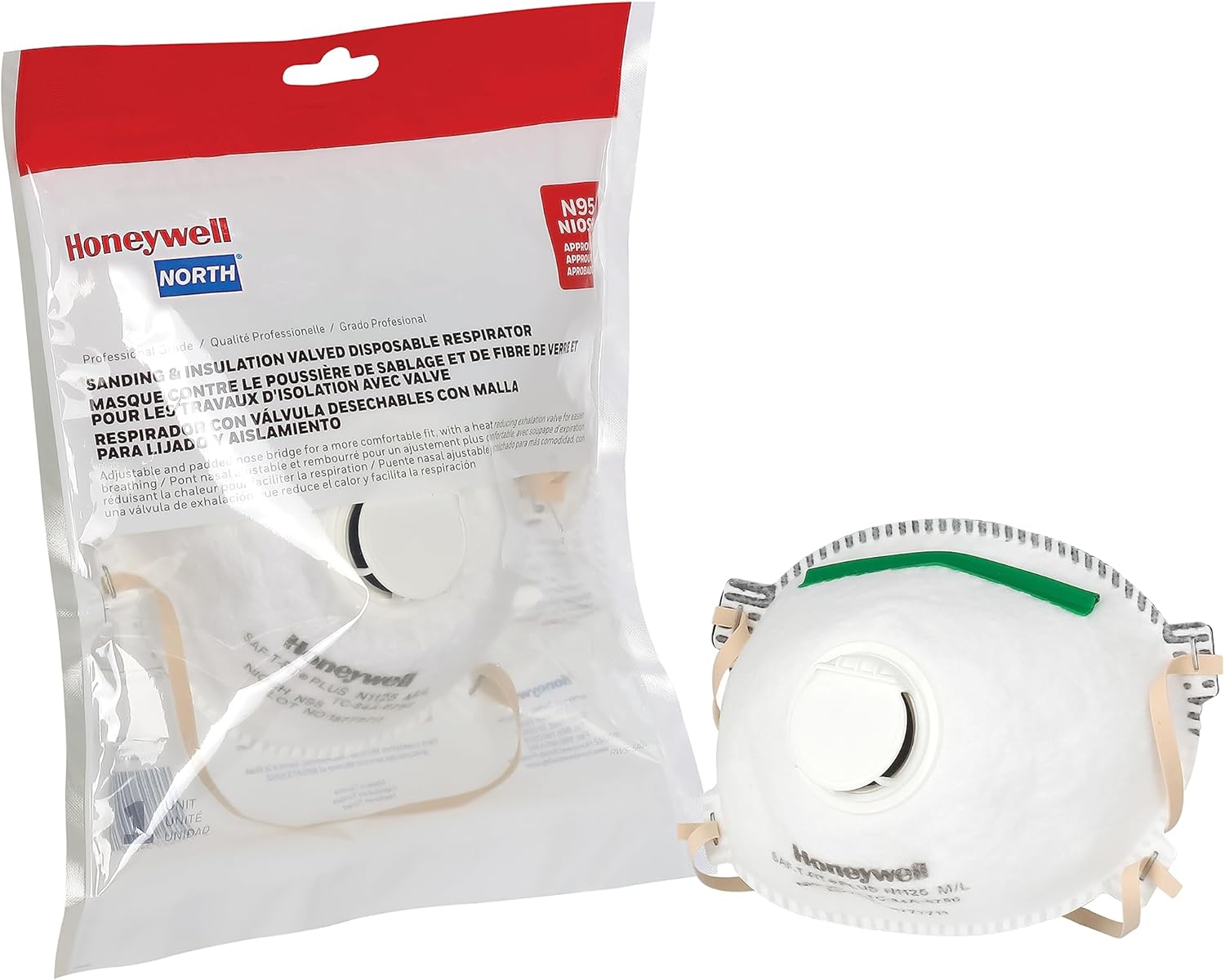 Sperian Saf-T-Fit Plus N95 Disposable Respirator With Exhalation Valve RWS-54006 - WCUniforms