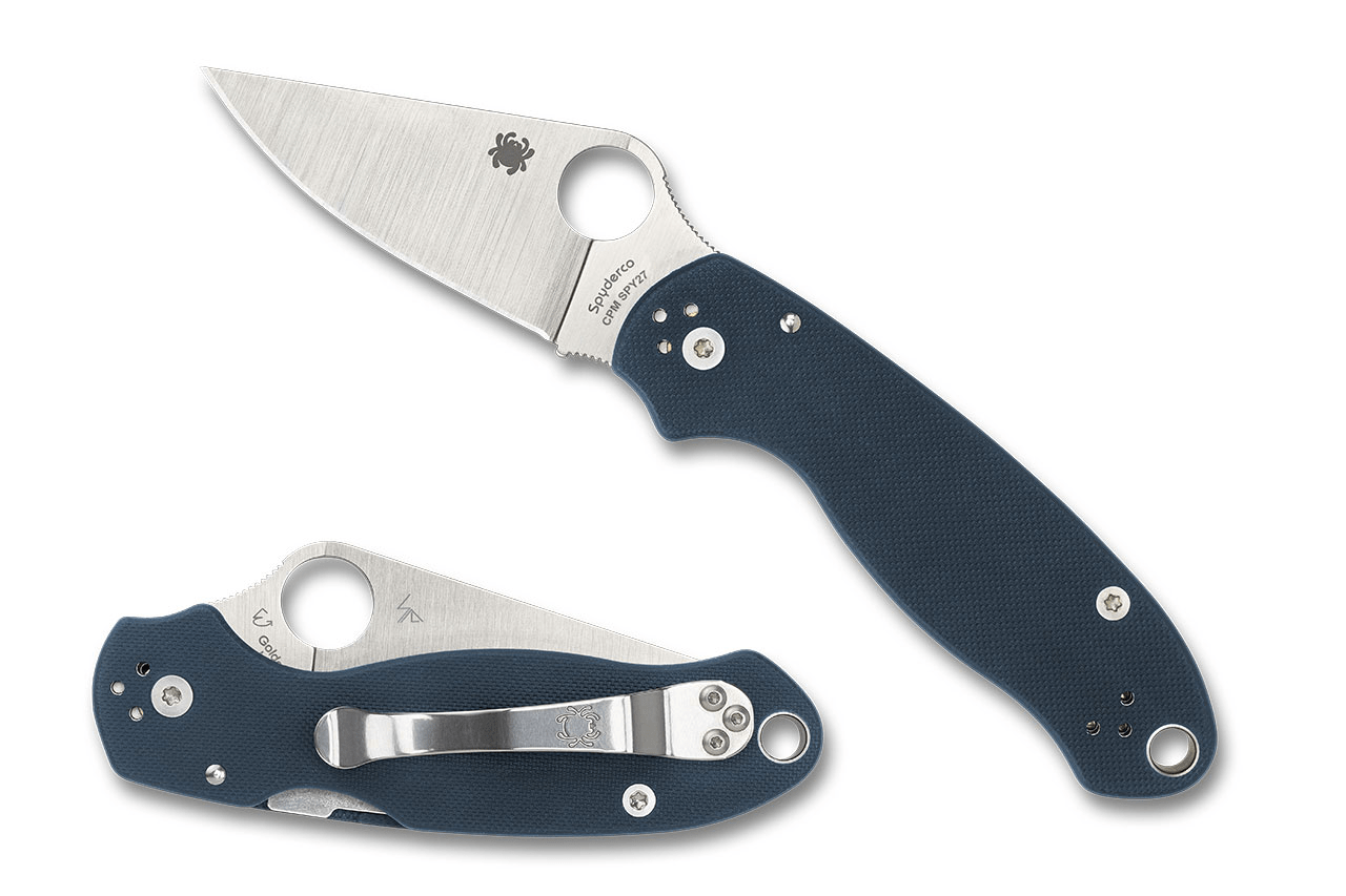 Spyderco Para 3 Cobalt Blue C223GPCBL - WCUniforms