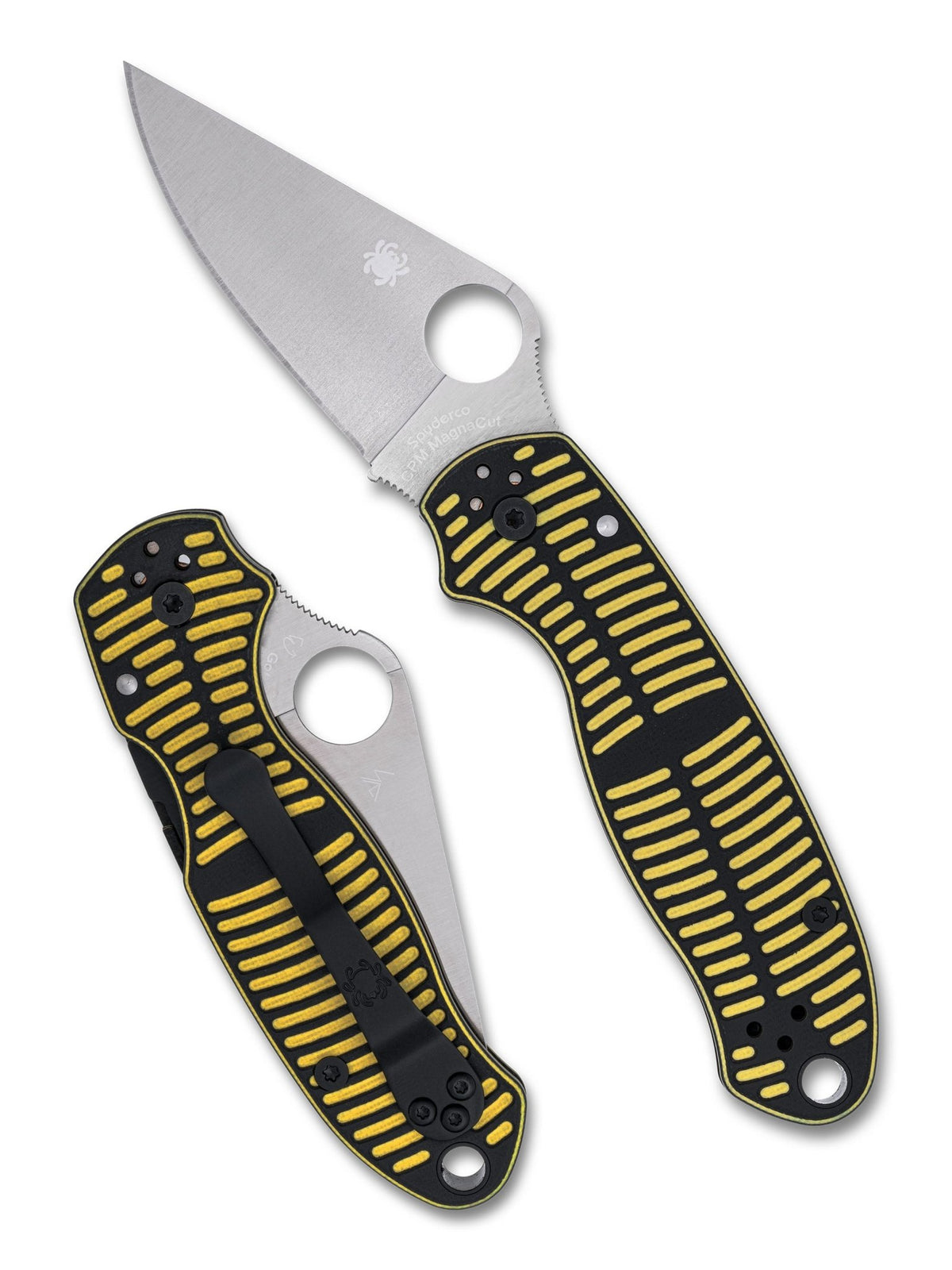 Spyderco Para 3 Salt Yellow/Black G-10 CPM MagnaCut folding knife C223GBKYLMCP