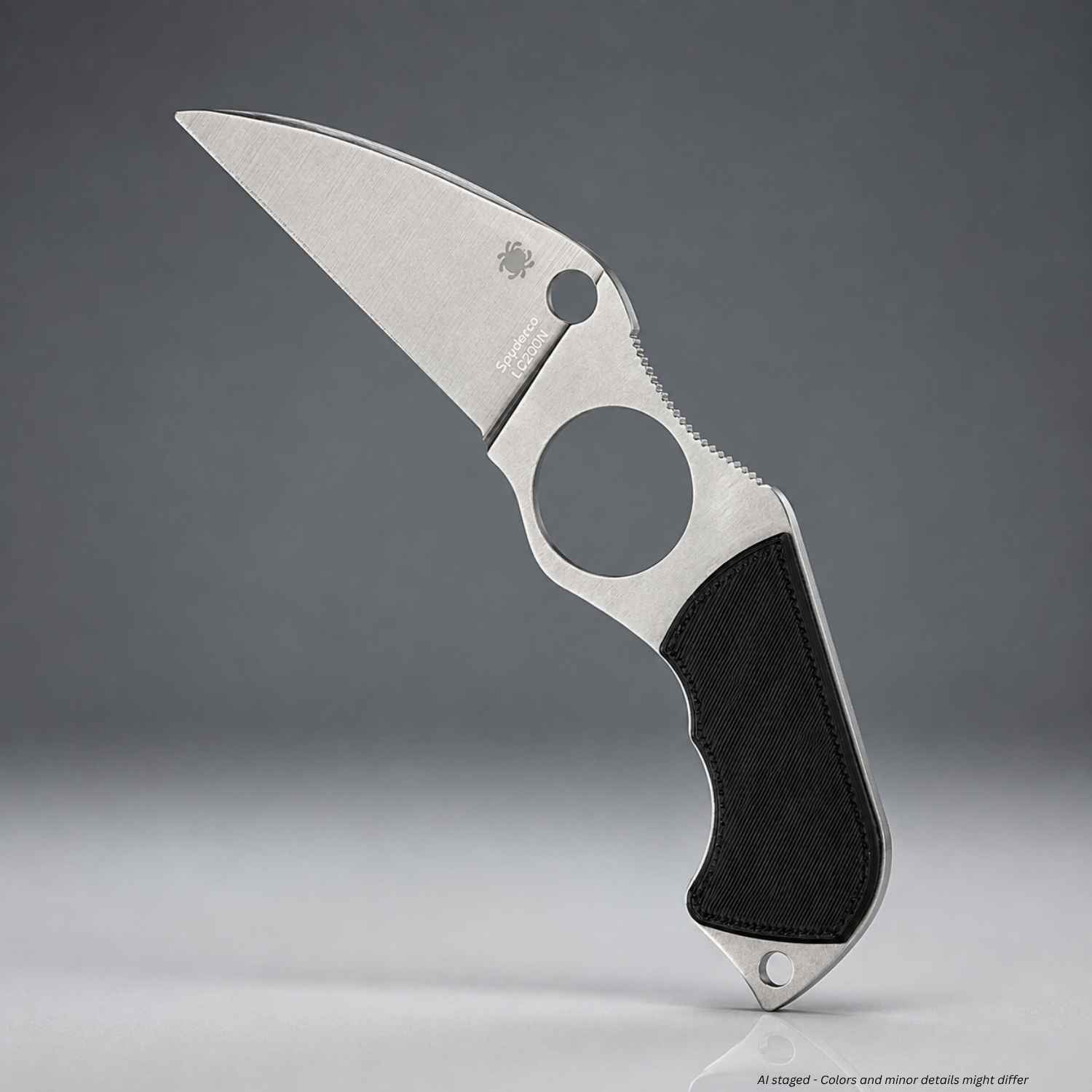 Spyderco Swick 6 PlainEdge fixed blade knife FB14P6 with LC200N Wharncliffe blade