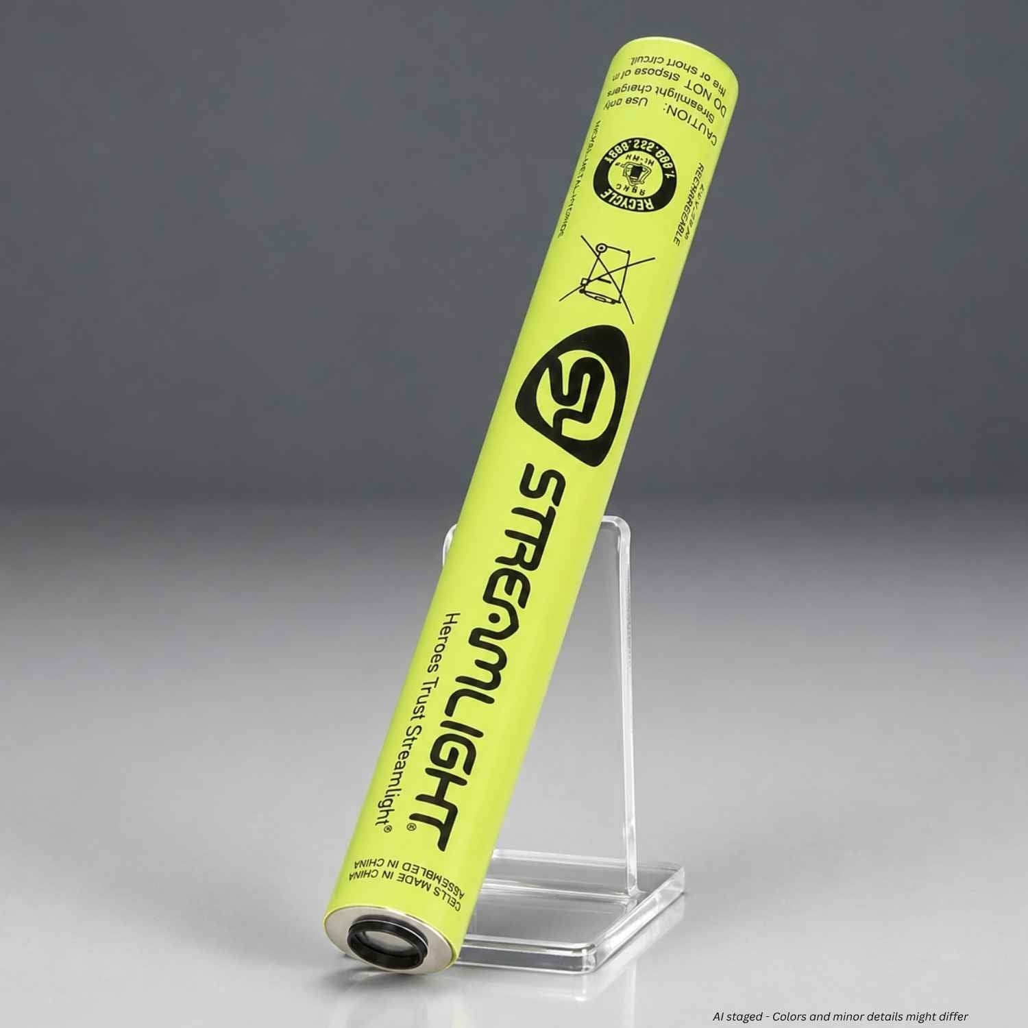 Streamlight 77375 rechargeable NiMH battery stick upside down on display stand