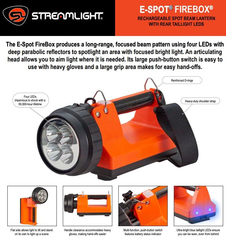 Streamlight E-Flood® FireBox® Vehicle Mount System - 12V DC 45865 - WCUniforms
