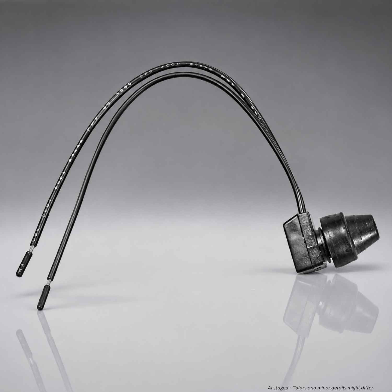 Streamlight LiteBox Fire replacement switch 400157 with black rubber boot and dual wire leads