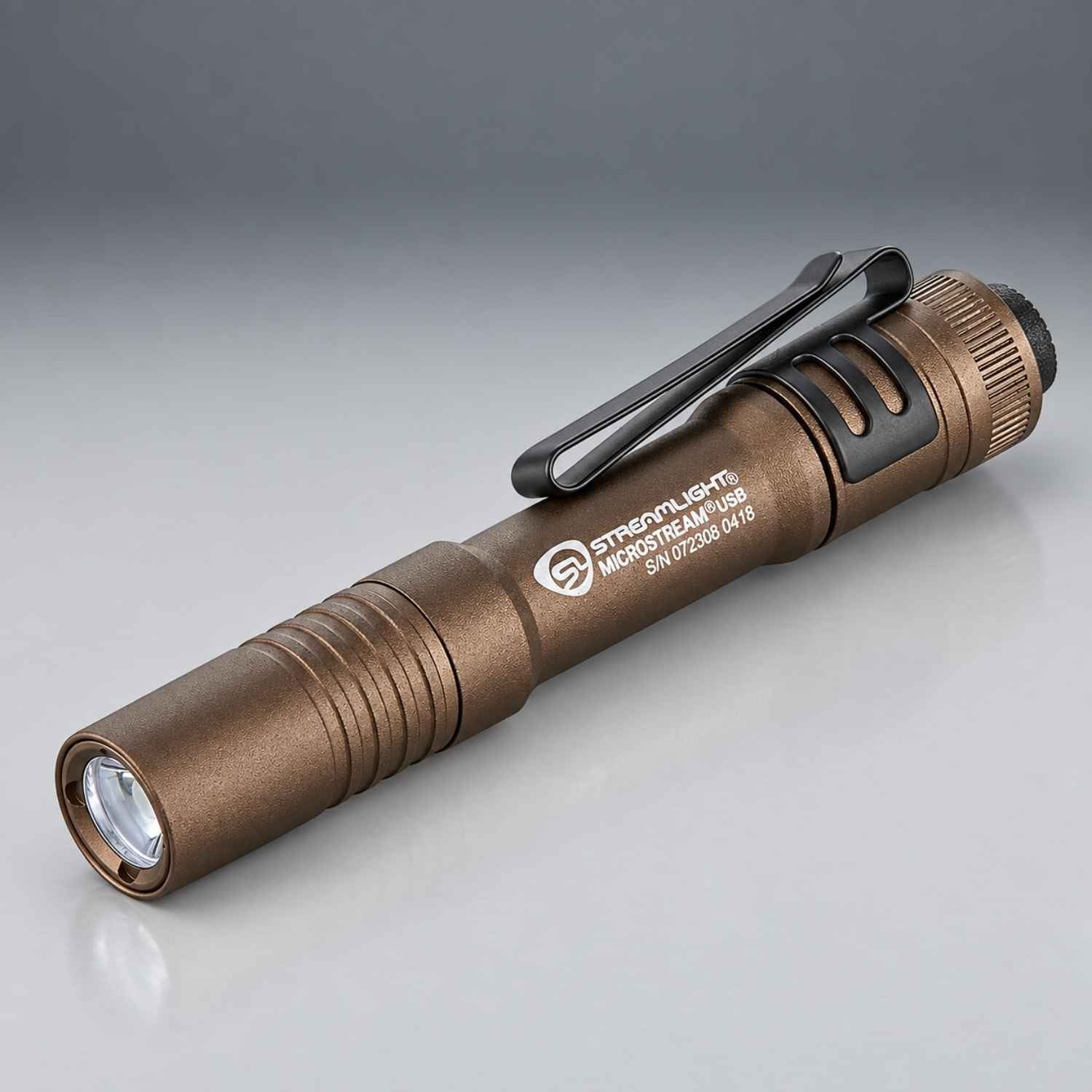 Coyote Streamlight MicroStream USB pocket flashlight, MPN 66608 or 66609