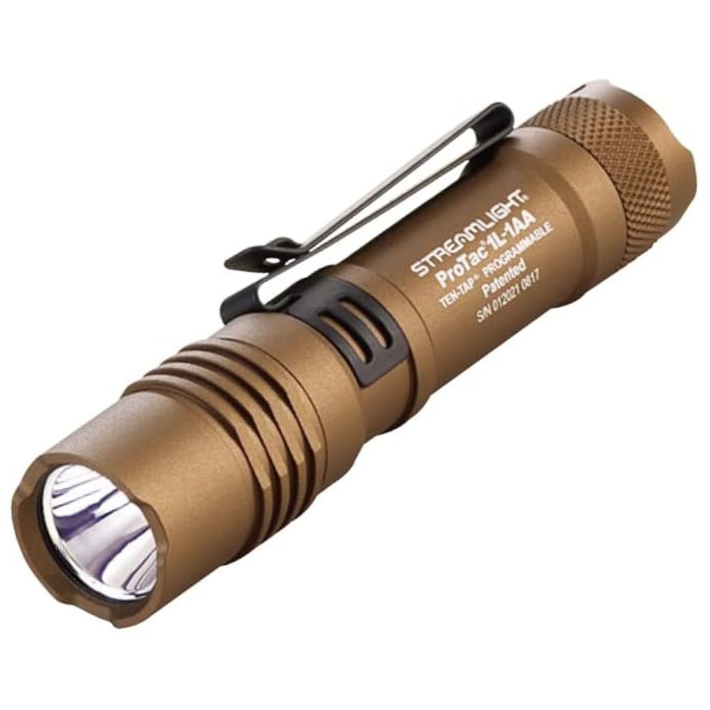 Streamlight ProTac 1L-1AA Flashlight LED - Coyote 88073 - WCUniforms