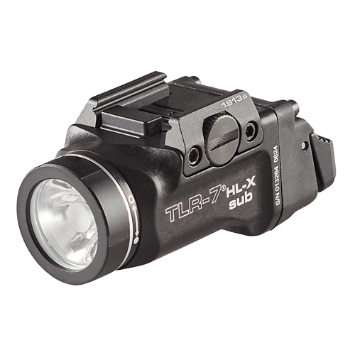 Streamlight TLR - 7 HL - X sub USB (1913 short) - Includes mounting kit with keys, multi - tool, (1) SL - B9 Li - Ion rechargeable battery pack, and USB - C cord - Black 69505 - WCUniforms
