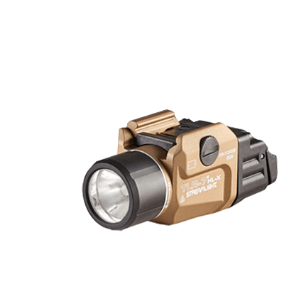 Streamlight TLR-7 HL-X USB multi-fuel rail-mounted light with interchangeable rear paddle switches.