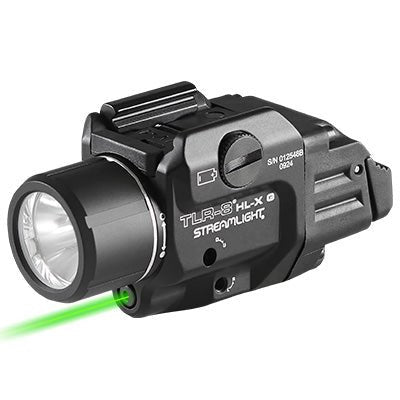 Streamlight TLR-8 HL-X G Sub USB Light with Green Laser 69475 attached to subcompact firearm
