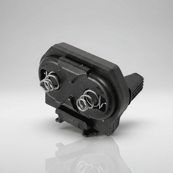 Streamlight TLR switch assembly 691136, black battery door with two spring contacts and rear switch paddle