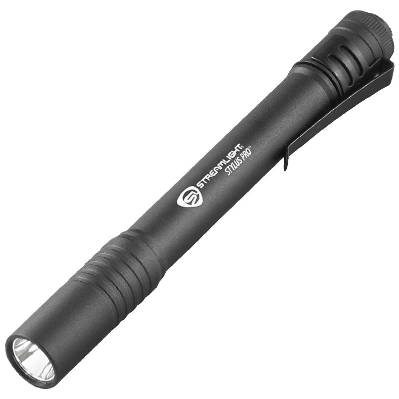 Black penlight on a white background