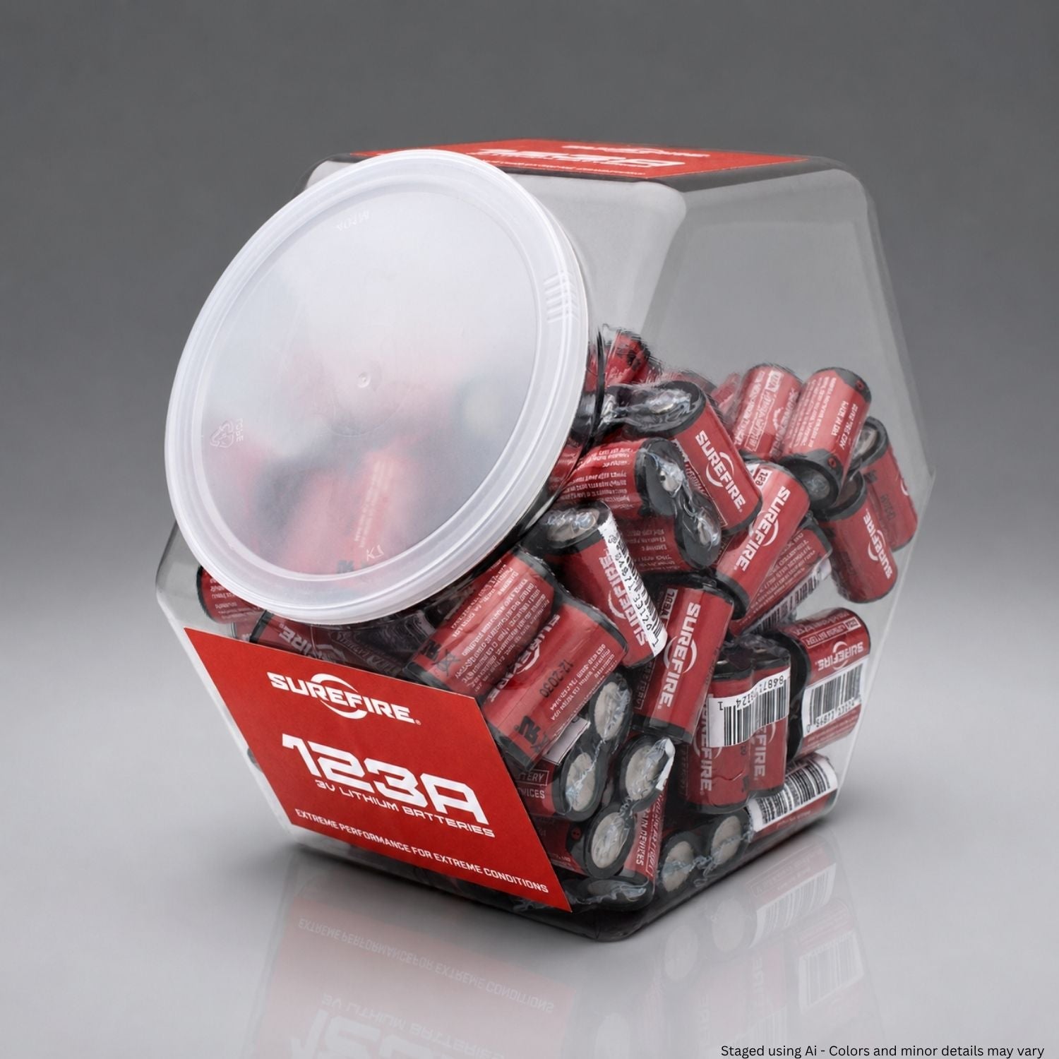 SureFire Shrink-Wrapped 123A Lithium Batteries - 65 Pairs - WCUniforms