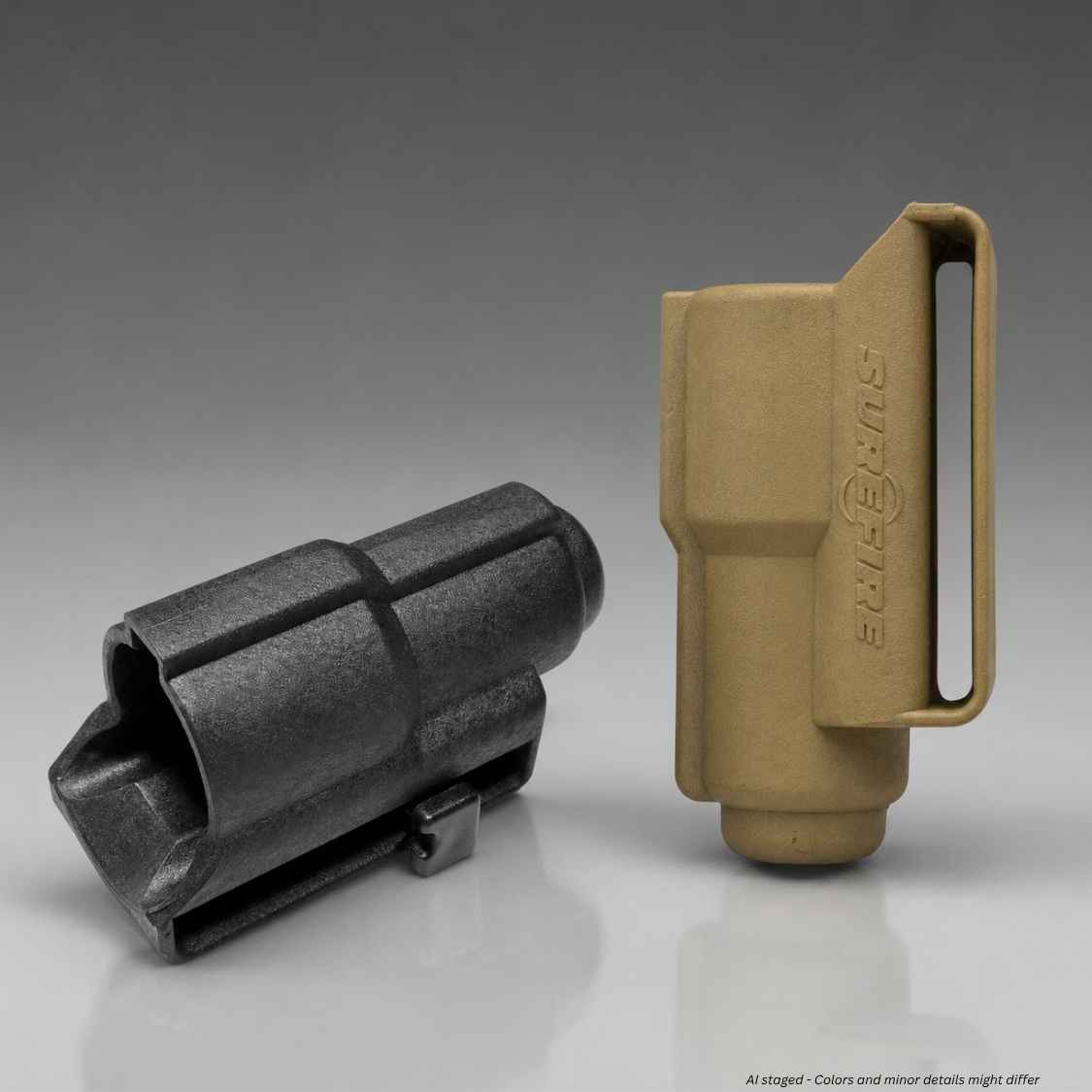 SureFire V70 Polymer Speed Flashlight Holster (Black, Tan) - WCUniforms