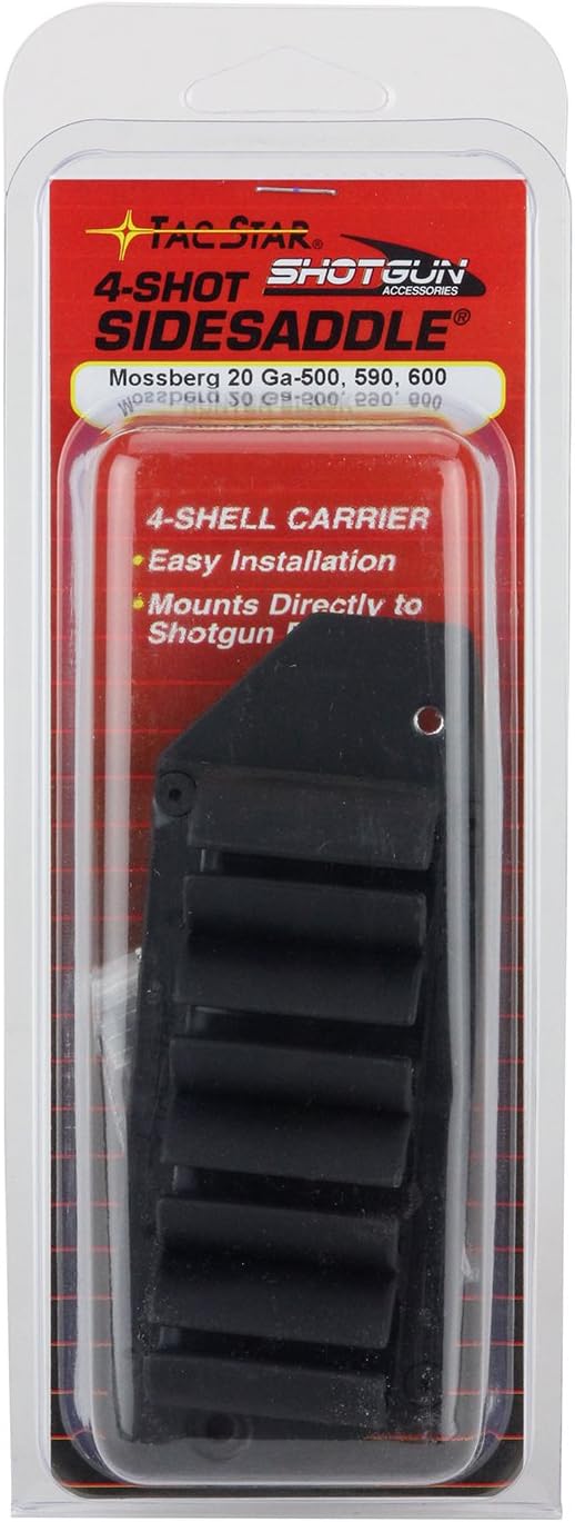 TacStar Four Shot Side Saddle Carrier 1081134 - Mossberg 500, 590 - 20 Gauge - WCUniforms