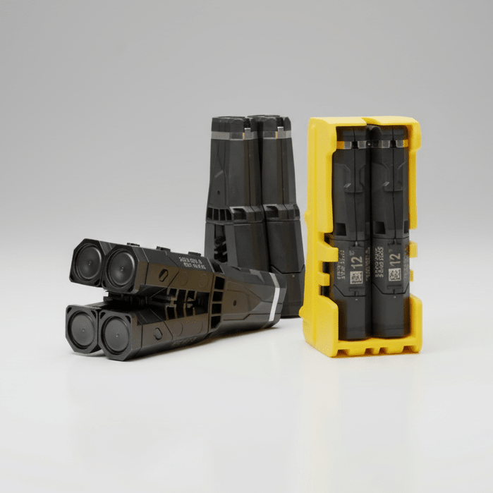 TASER Live Cartridges for TASER 7 CQ 12 ft 2 Pack 22198 on a gray background