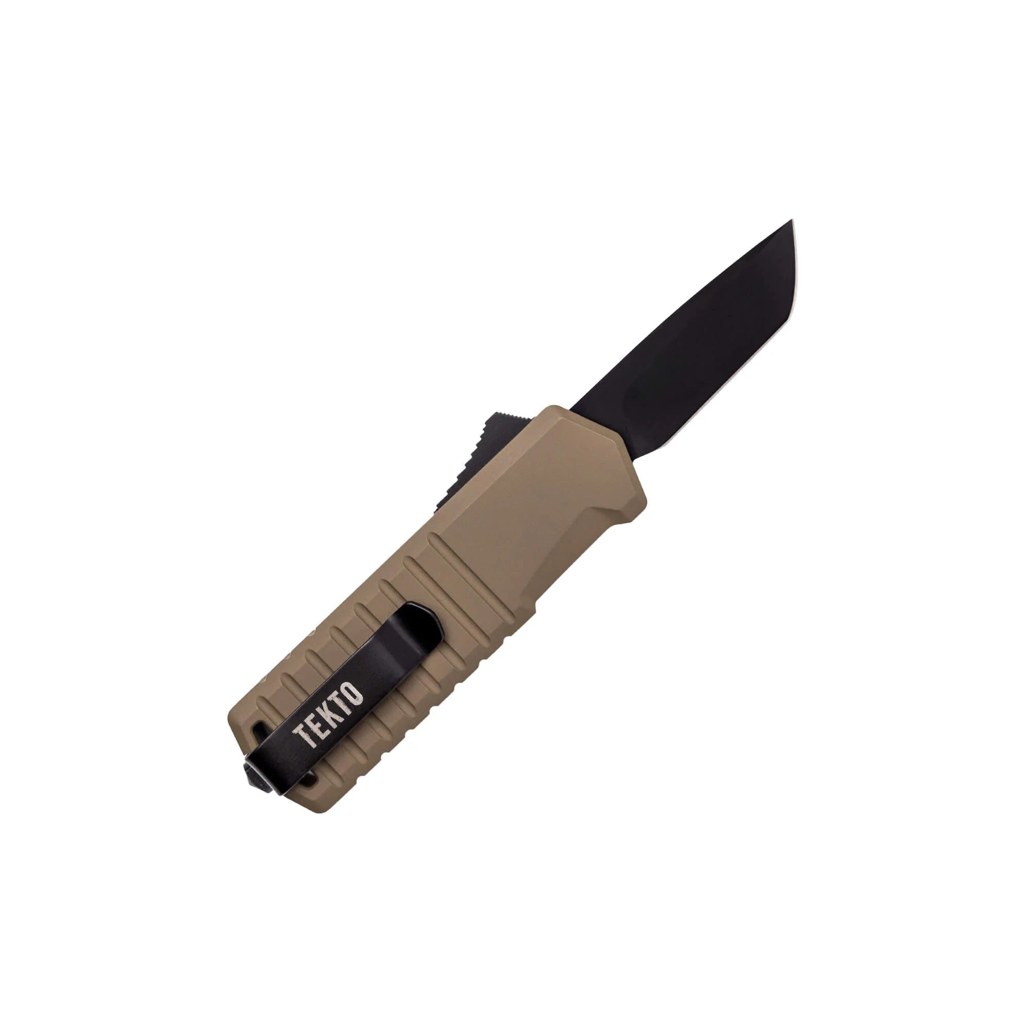 Tekto Gear A2 Badger Mini Automatic OTF Knife (Desert/Black) - WCUniforms