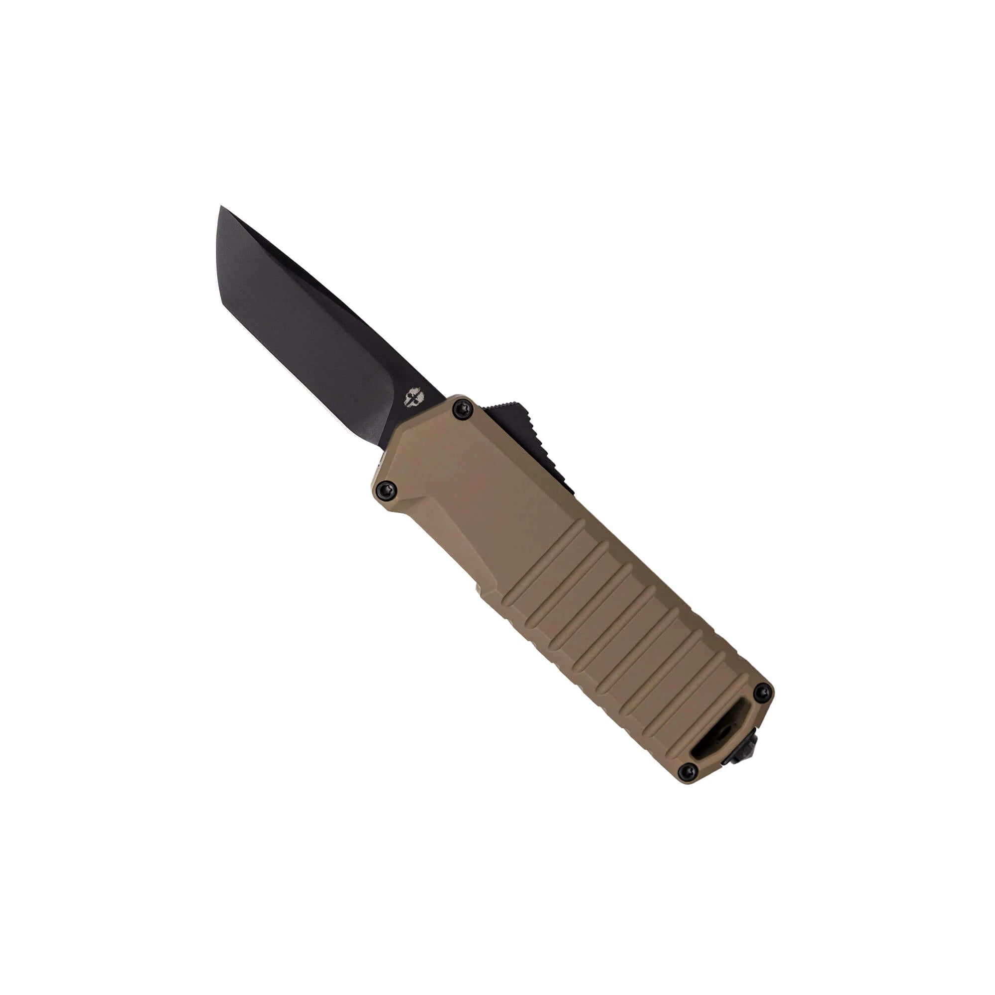 Tekto Gear A2 Badger Mini Automatic OTF Knife (Desert/Black) - WCUniforms