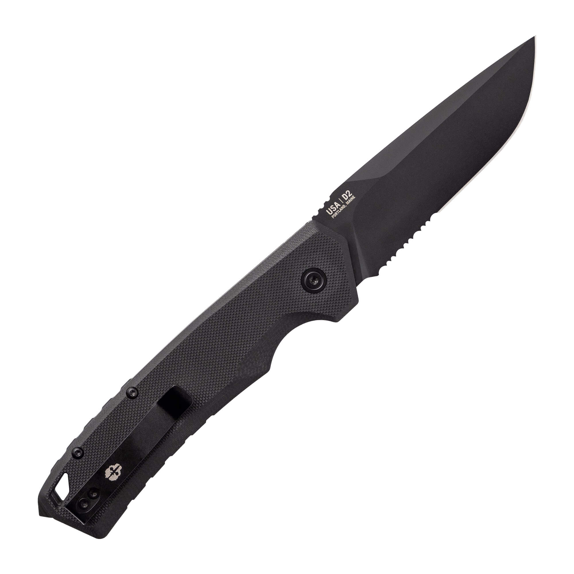 Tekto Gear A3 Delta Automatic Folding Knife - Black - WCUniforms