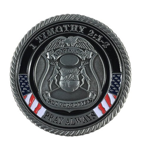 Thin Blue Line Timothy Challenge Coin COIN-TIMOTHY - WCUniforms