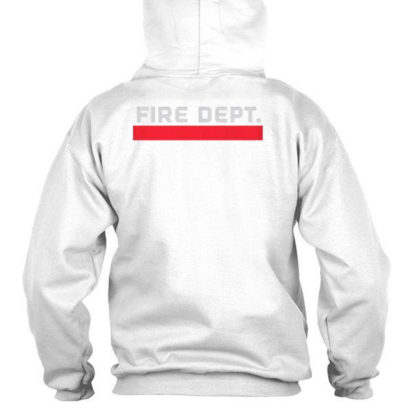 Thin Red Line Flag Hoodie - Fire Department - WCUniforms
