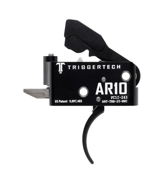 TriggerTech AR10 Two-Stage Adaptable Trigger featuring Frictionless Release technology for precise shooting performance.