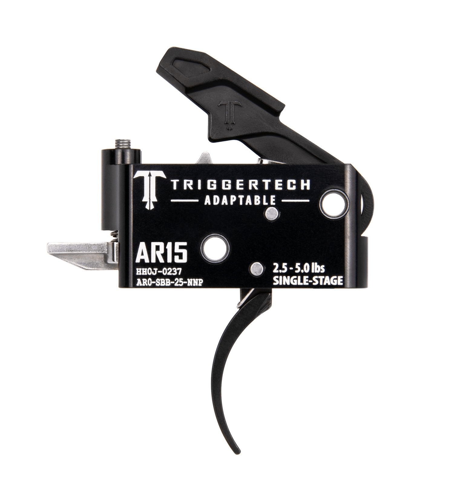 TriggerTech AR15 Single-Stage Adaptable Trigger with zero-creep technology and stainless steel components.
