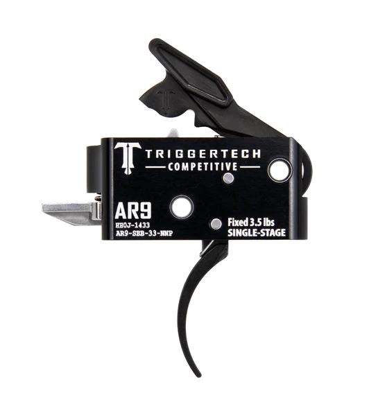 TriggerTech AR9 Single-Stage Competition Trigger – Zero creep, fixed 3.5 lbs pull weight, designed for optimal performance.