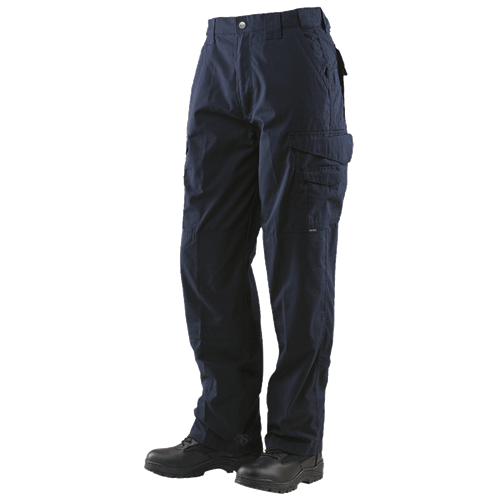 TRU-SPEC 24-7 Original Tactical Pants in Dark Navy with deep cargo pockets and reinforced knees for comfort and durability.