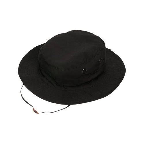 TRU-SPEC Gen-II Adjustable Boonie – Black, 65/35 Polyester Cotton Rip-Stop -