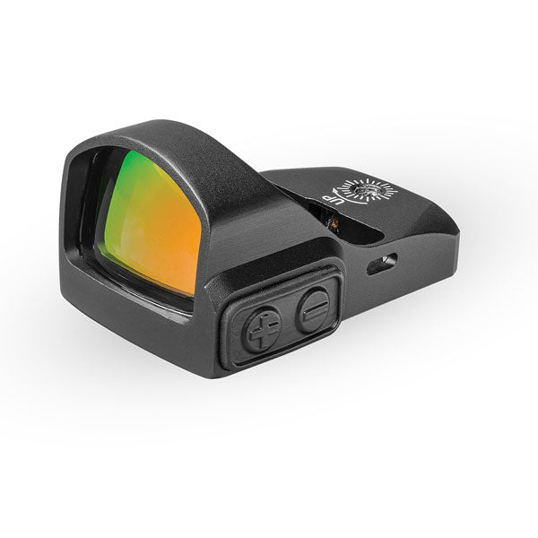 Truglo TRU-TEC MICRO sight with digital brightness control and green lens, designed for lightweight optics on firearms.