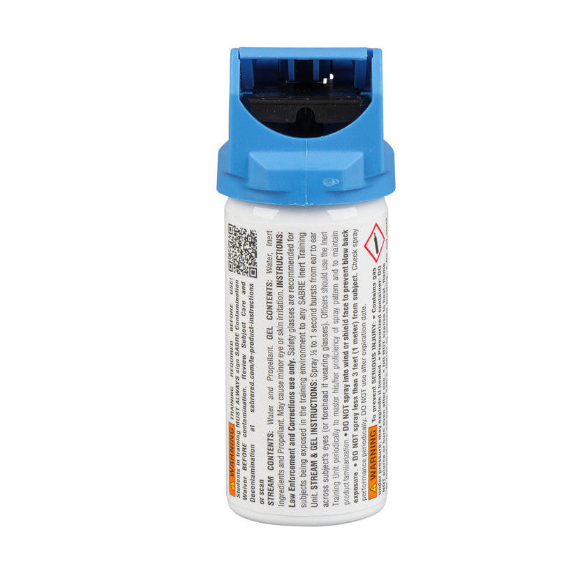 Bottle of pepper spray juice with colorful label on a white background