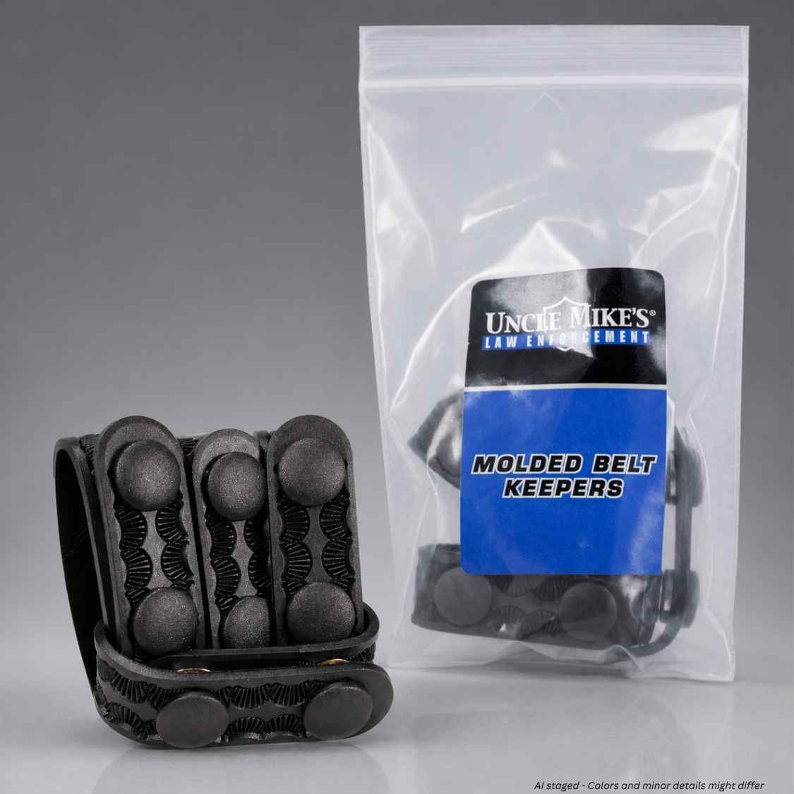 Uncle Mike's Molded Basketweave Belt Keepers 88658 for 2.25" Belts - WCUniforms