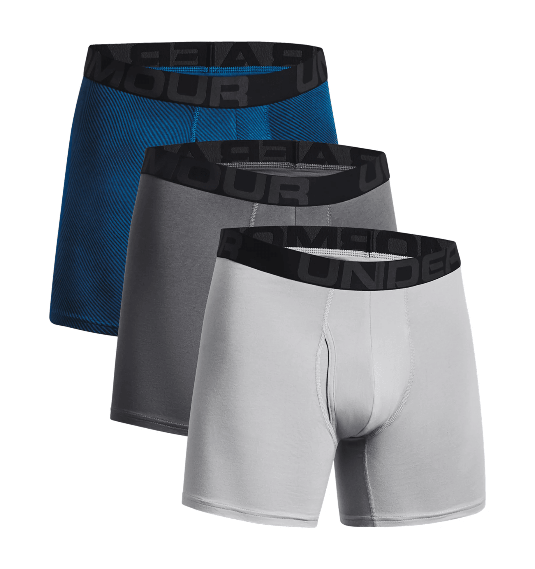Under Armour Charged Cotton 6'' Boxerjock - 3 - Pack - WCUniforms