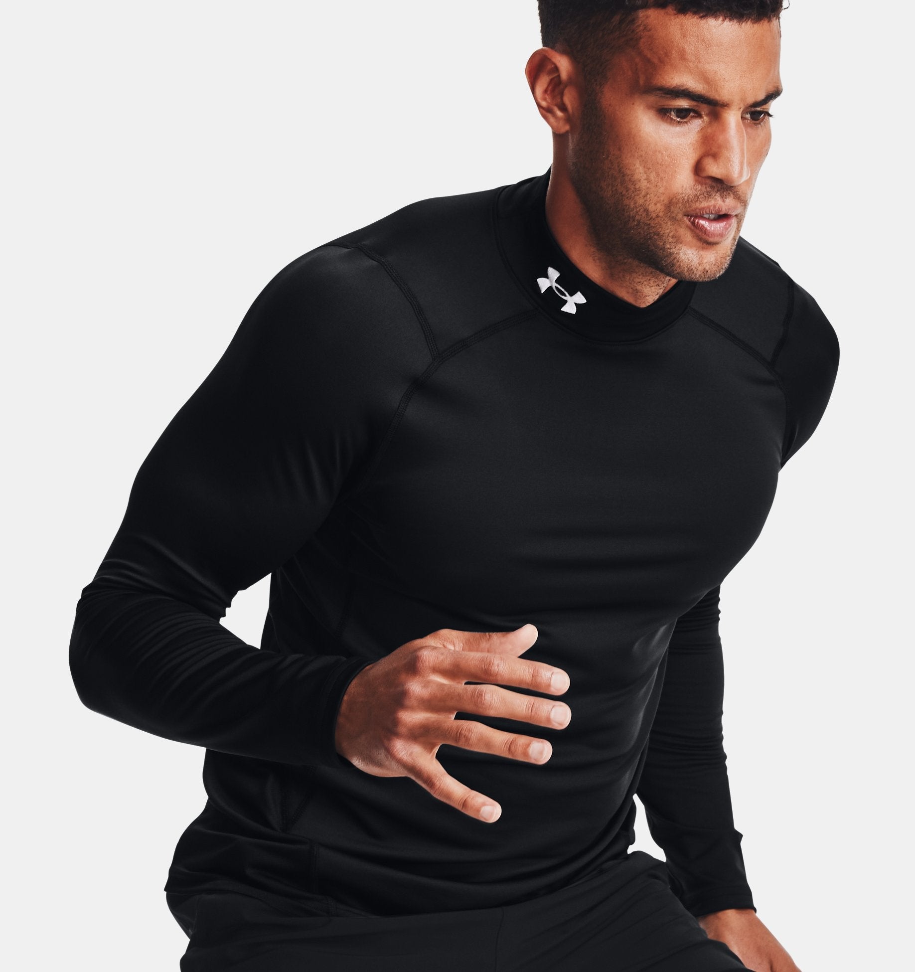 Under Armour ColdGear® Fitted Mock 1366066 - WCUniforms