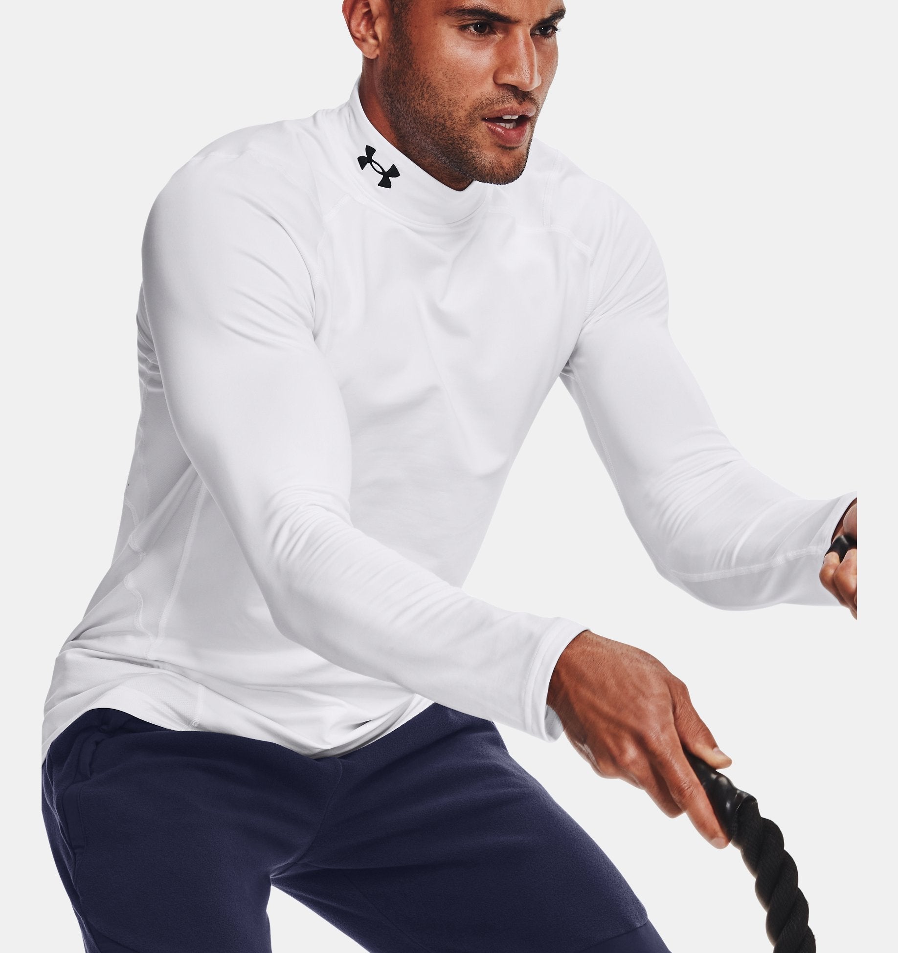 Under Armour ColdGear® Fitted Mock 1366066 - WCUniforms