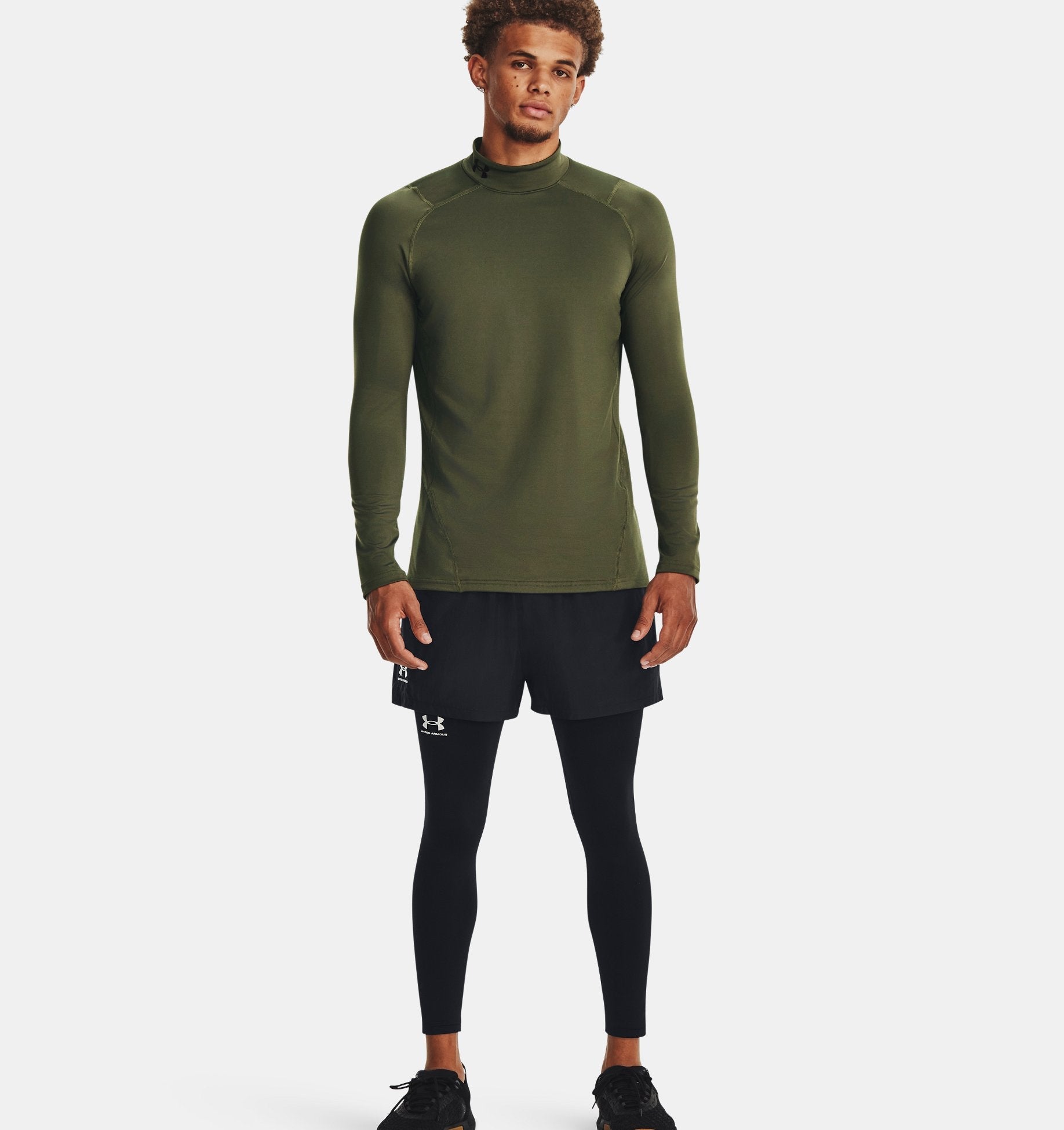 Under Armour ColdGear® Fitted Mock 1366066 - WCUniforms