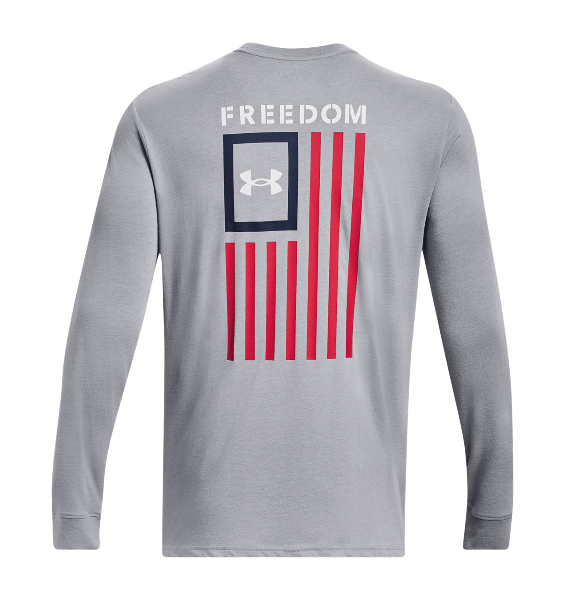 Under Armour Freedom Flag Long Sleeve Tee for Men 1370813 - WCUniforms
