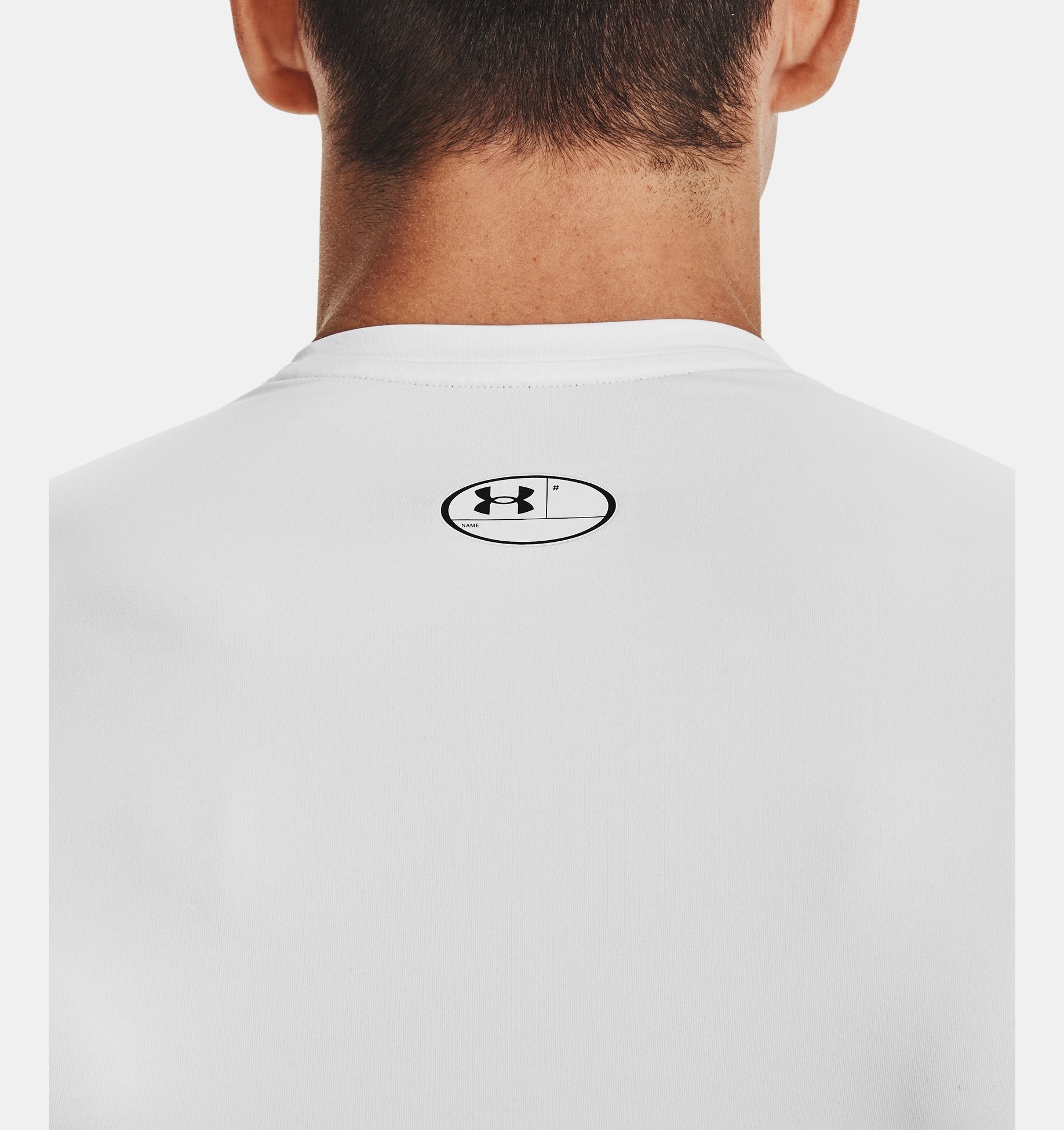 Under Armour HeatGear® Armour Compression T-Shirt 1361518 - Polyester/Elastane Red/White - WCUniforms