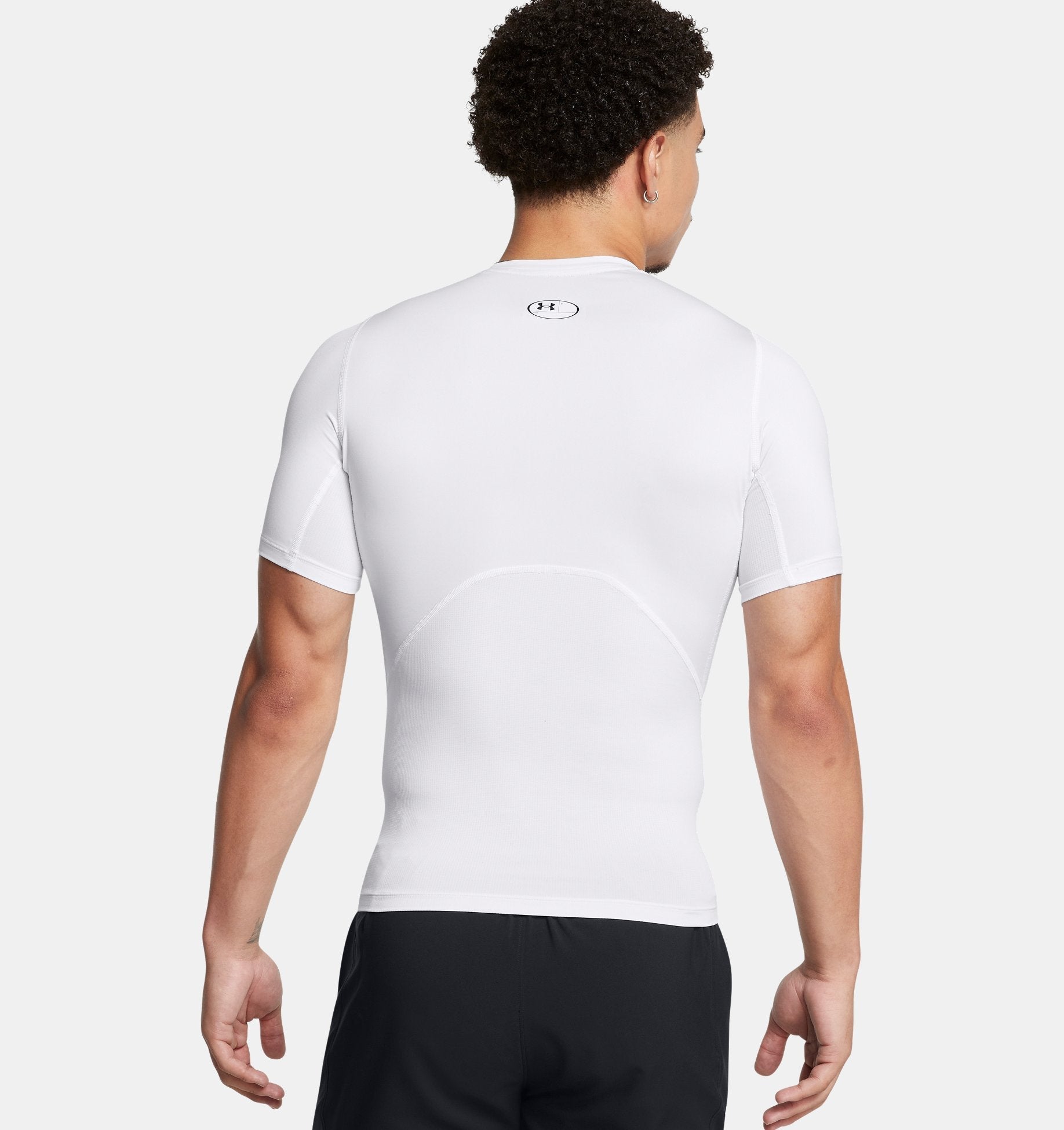 Under Armour HeatGear® Armour Compression T-Shirt 1361518 - Polyester/Elastane Red/White - WCUniforms