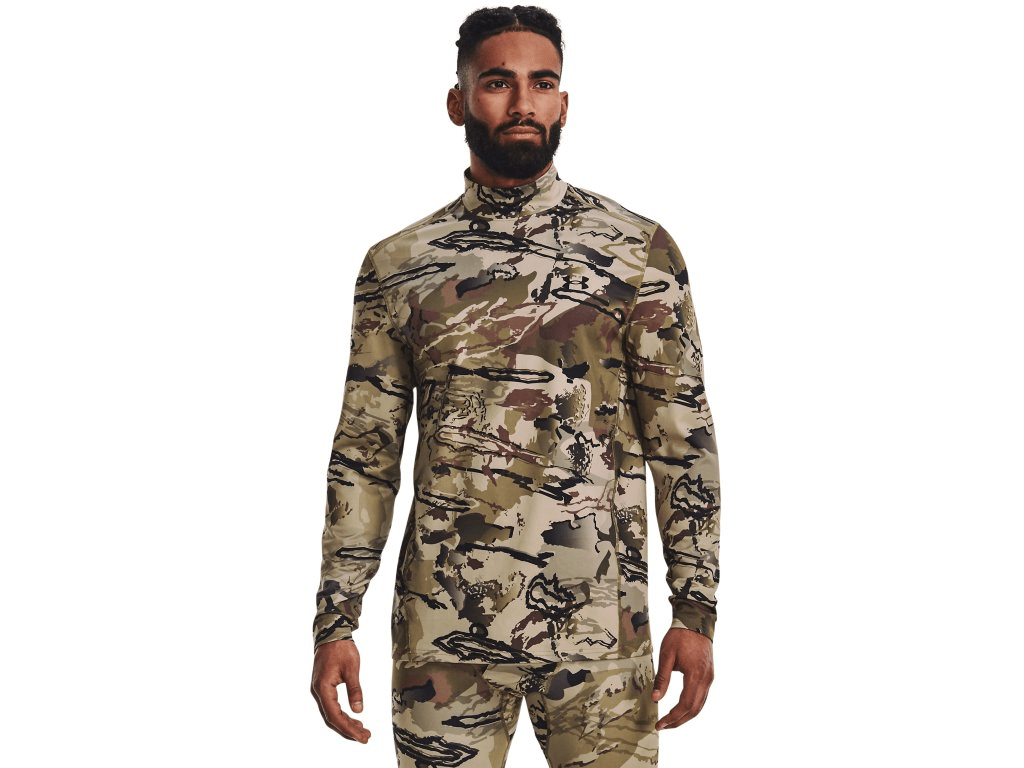 Under Armour Men's ColdGear Infrared Camo Mock Long Sleeve - WCUniforms