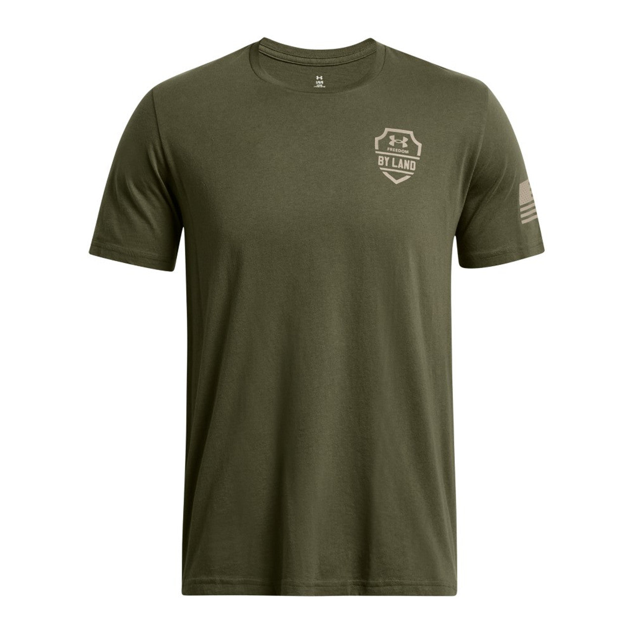 Under Armour Men's Freedom By Land T-Shirt OD Green | 1385949 - WCUniforms