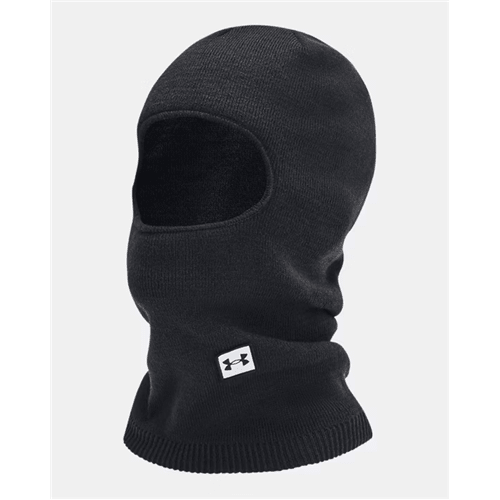 Under Armour Men's UA Halftime Balaclava in black, offering warmth and versatility for cold weather activities.