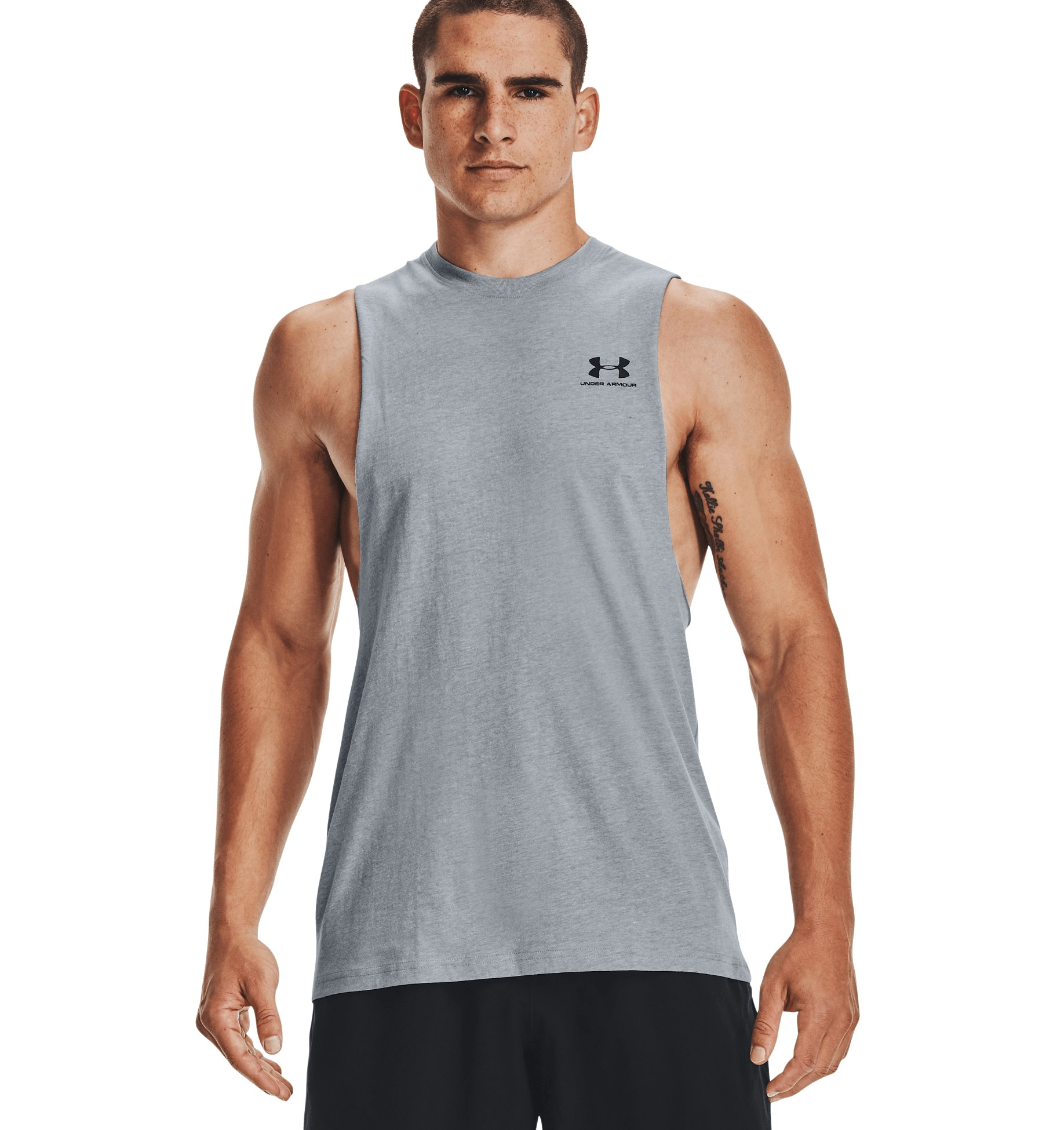 Under Armour Men's UA Sportstyle Left Chest Cut - Off Tank Top 1329286 - WCUniforms