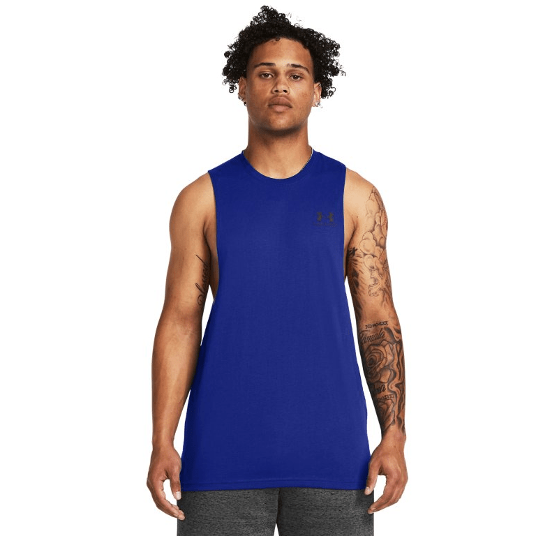 Under Armour Men's UA Sportstyle Left Chest Cut - Off Tank Top 1329286 - WCUniforms
