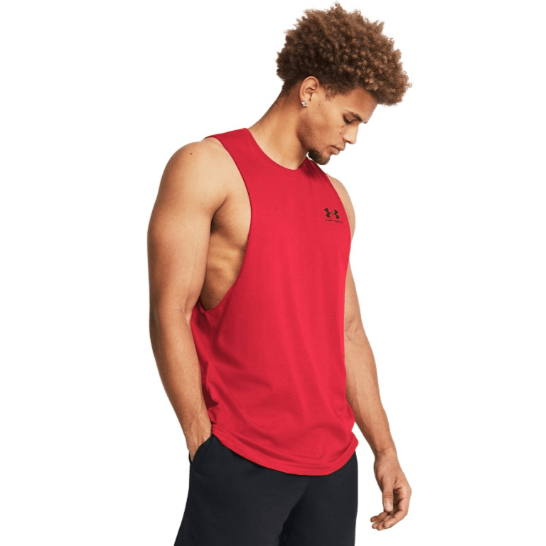 Under Armour Men's UA Sportstyle Left Chest Cut - Off Tank Top 1329286 - WCUniforms