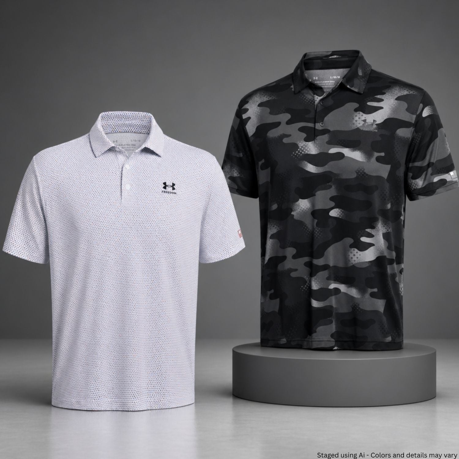 Under Armour Playoff 3.0 Freedom Print Golf Polo Shirt | 1383979 - WCUniforms