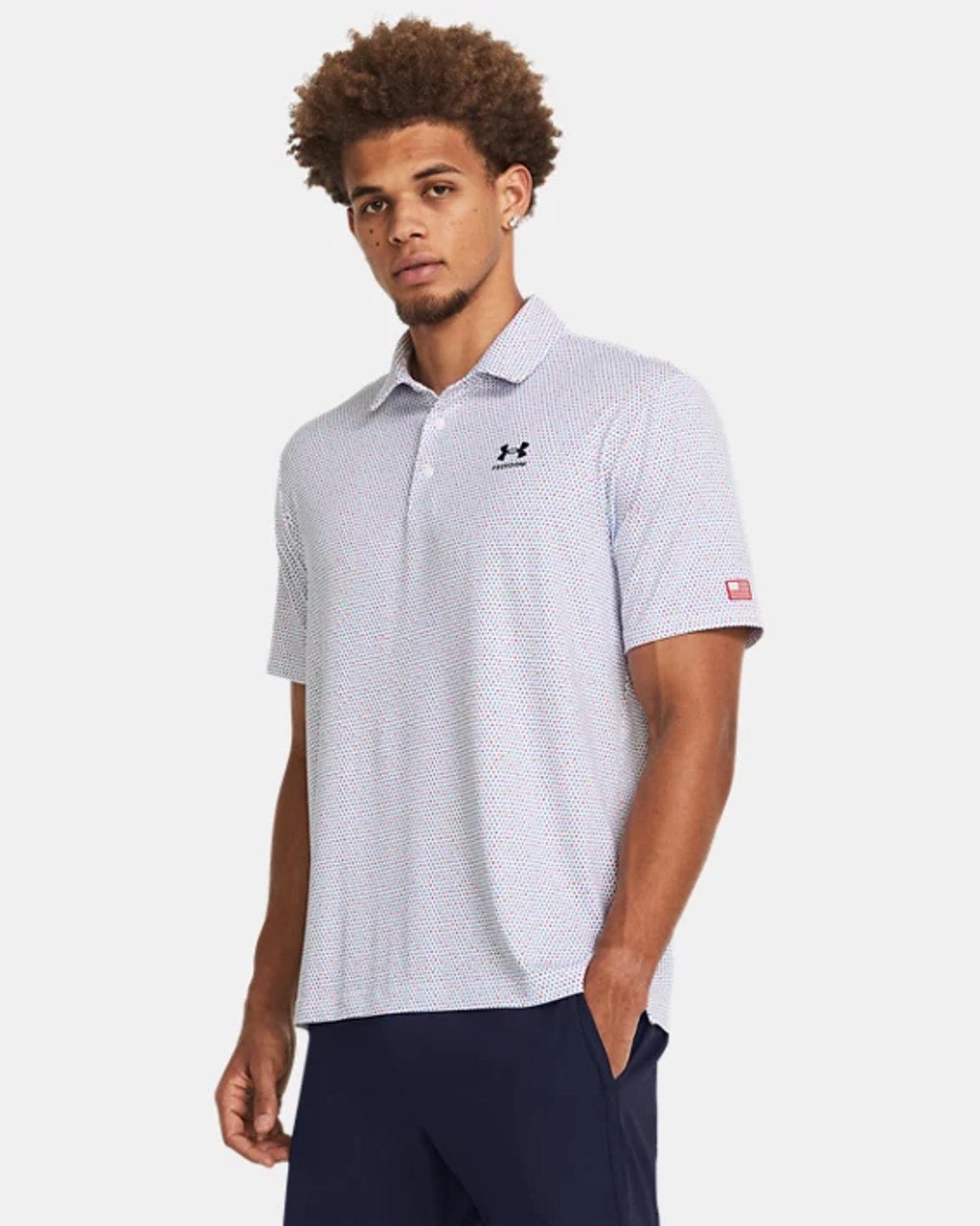 Under Armour Playoff 3.0 Freedom Print Golf Polo Shirt | 1383979 - WCUniforms