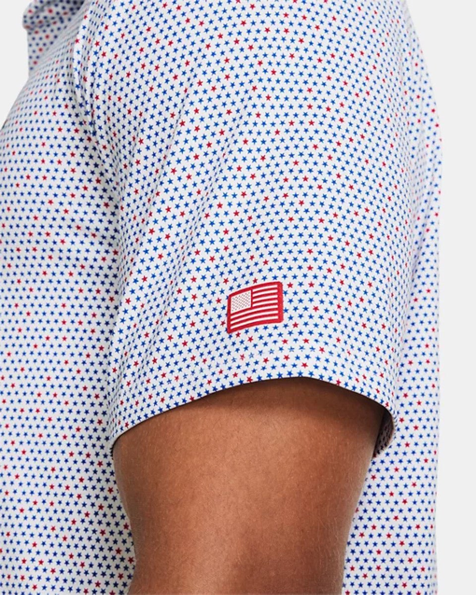 Under Armour Playoff 3.0 Freedom Print Golf Polo Shirt | 1383979 - WCUniforms