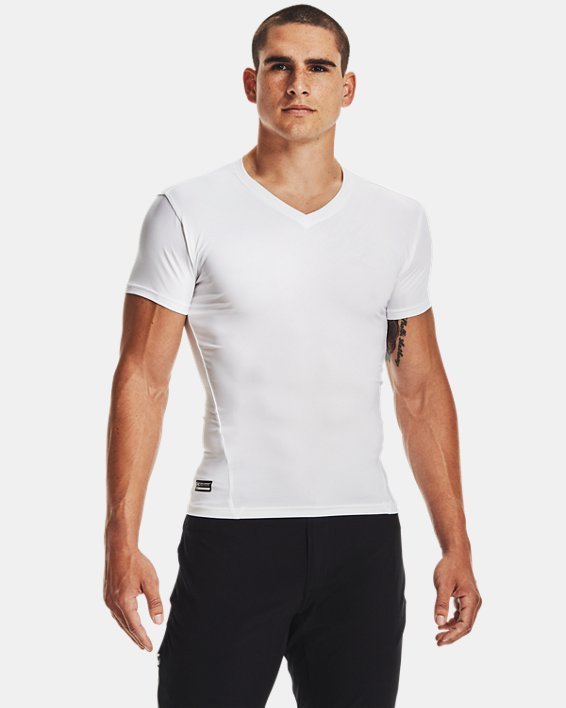 Under Armour Tactical HeatGear Compression V-Neck T-Shirt 1216010 - WCUniforms