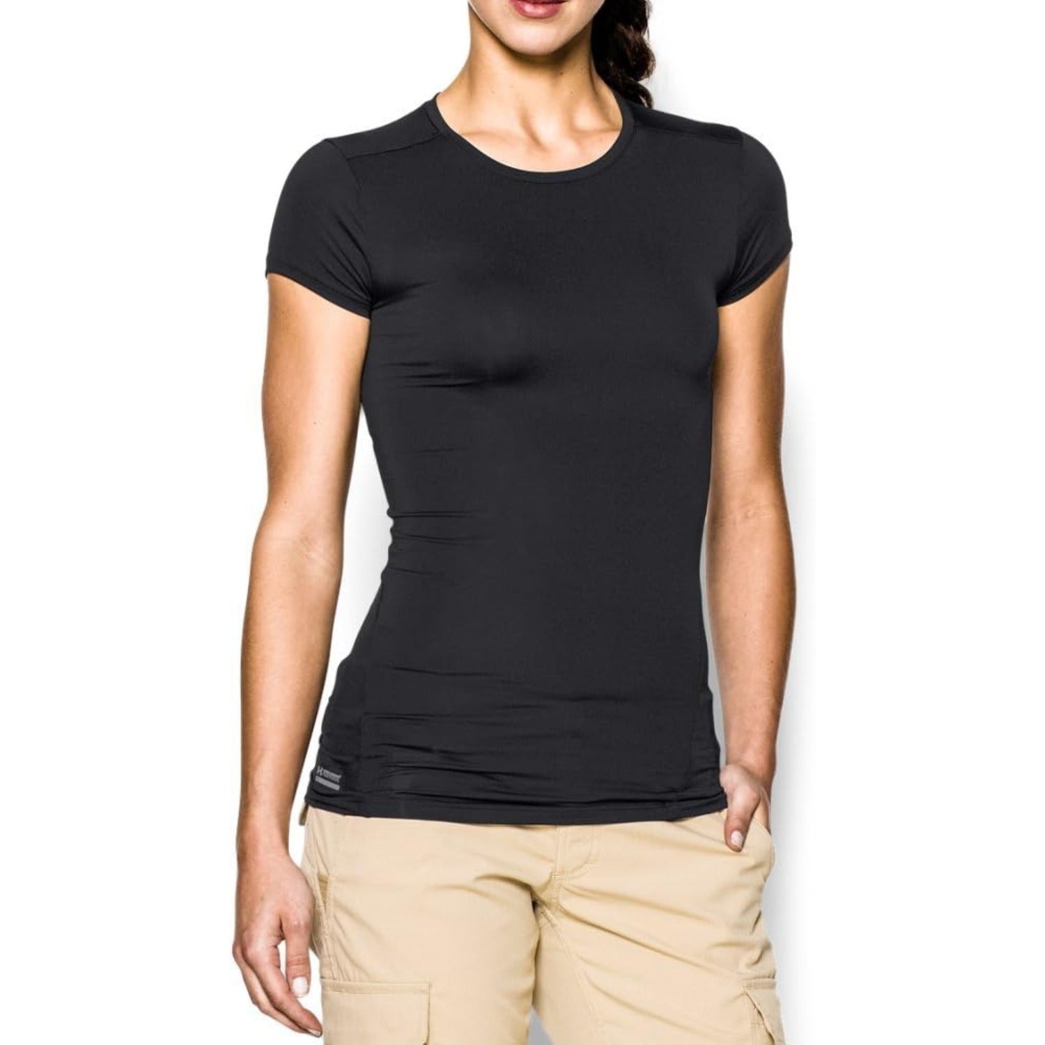 Under Armour Women's Tactical HeatGear Compression T-Shirt 1235253 - WCUniforms