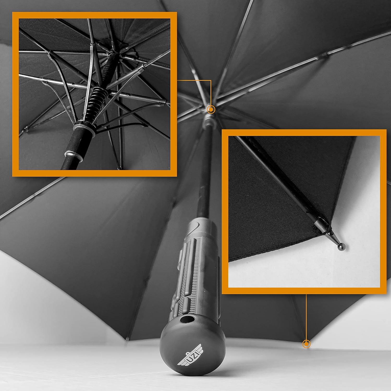 UZI Fiberglass Self - Defense Tactical Umbrella - WCUniforms